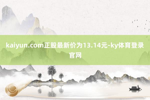 kaiyun.com正股最新价为13.14元-ky体育登录官网