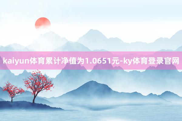 kaiyun体育累计净值为1.0651元-ky体育登录官网
