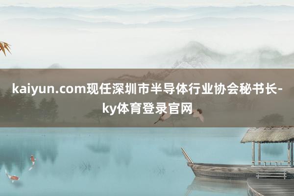kaiyun.com现任深圳市半导体行业协会秘书长-ky体育登录官网